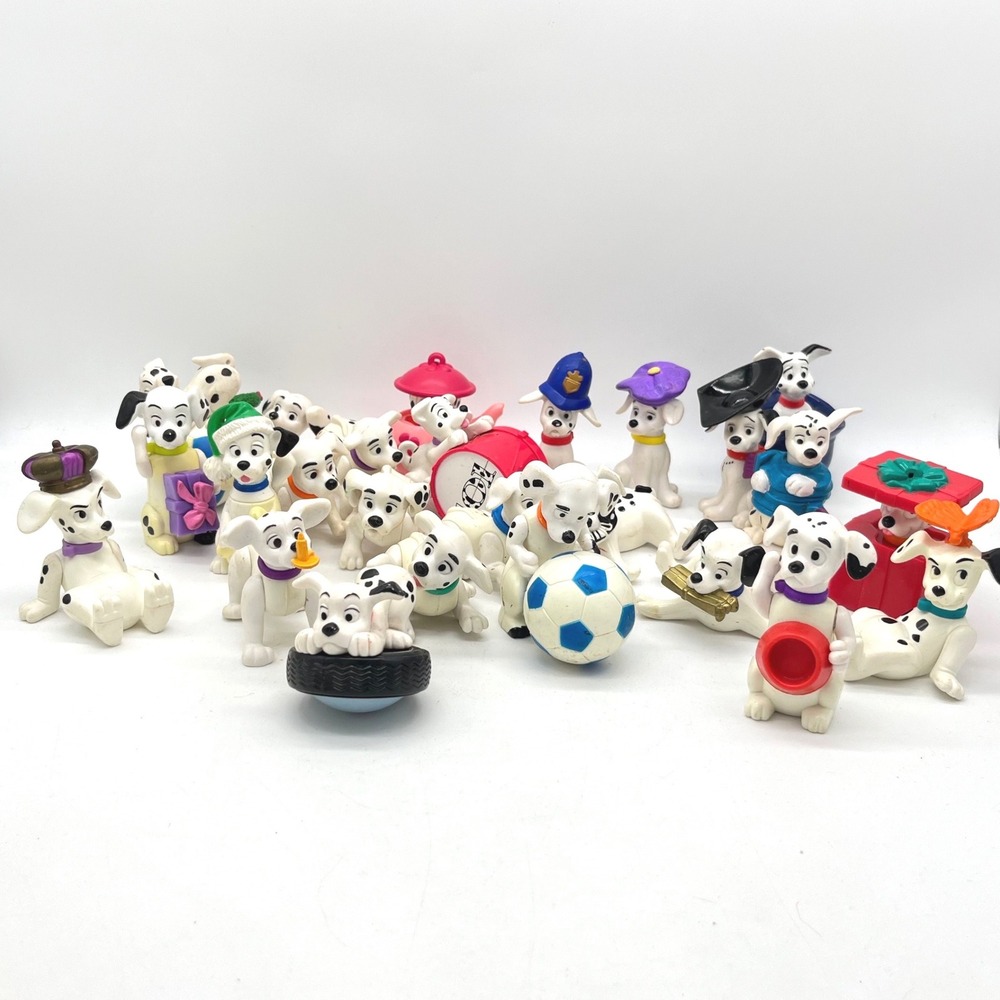 Vintage Disney 101 Dalmatians McDonalds Happy Meal Toy Lot Figures 90s Mixed